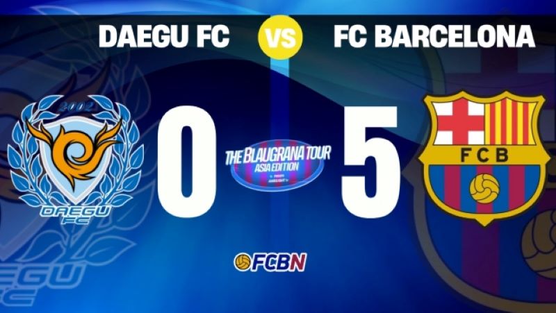 Daegu FC vs Barcelona: Blaugrana Menang Telak 5-0